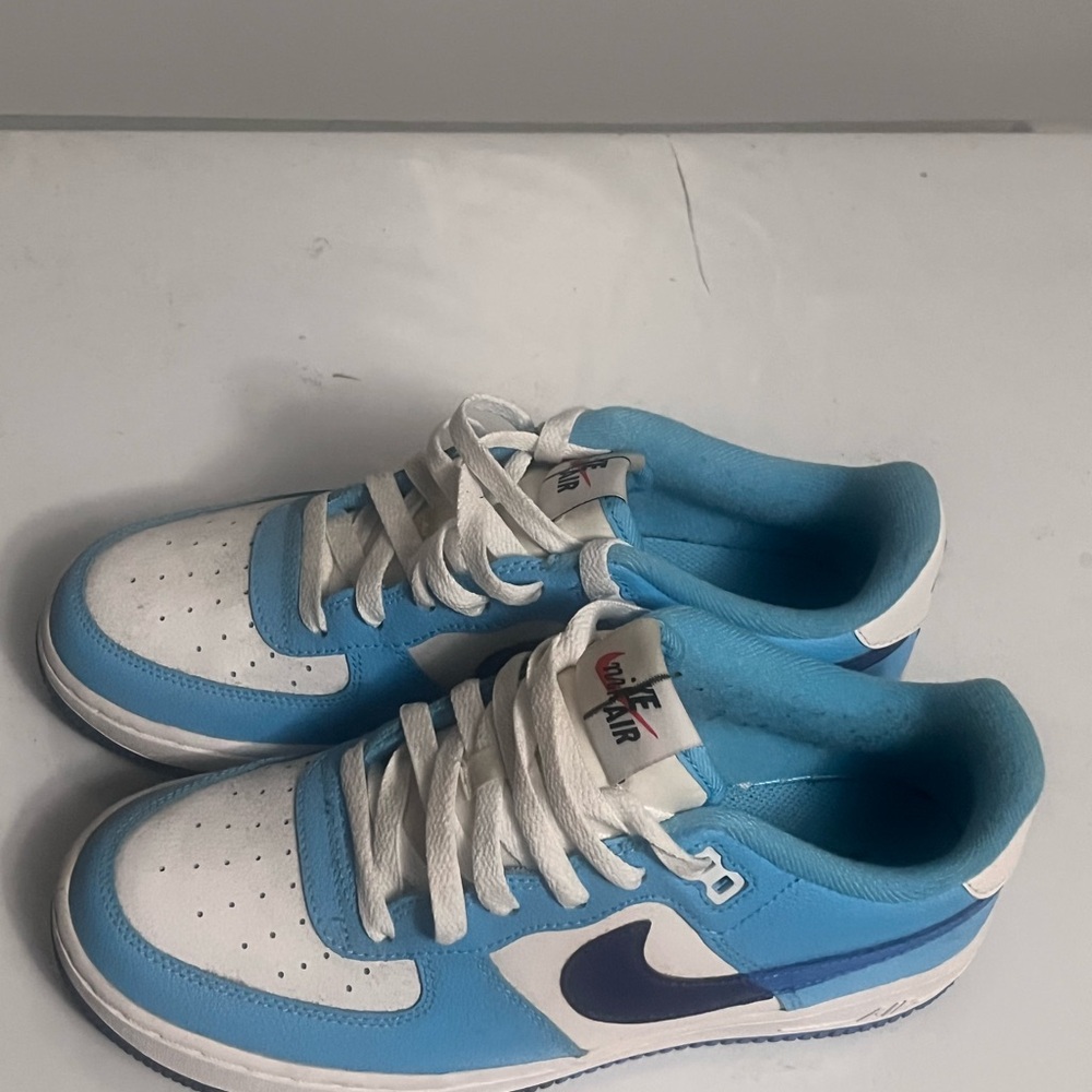 Nike Air Force 1 LV8 2 GS Split Light Photo Blue Shoes DZ2660-100 6.5Y/6.5M/8W